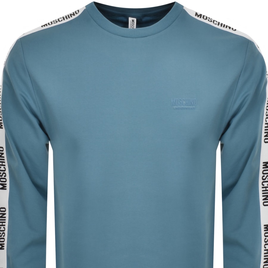 Moschino Tape Logo Sweatshirt Blue